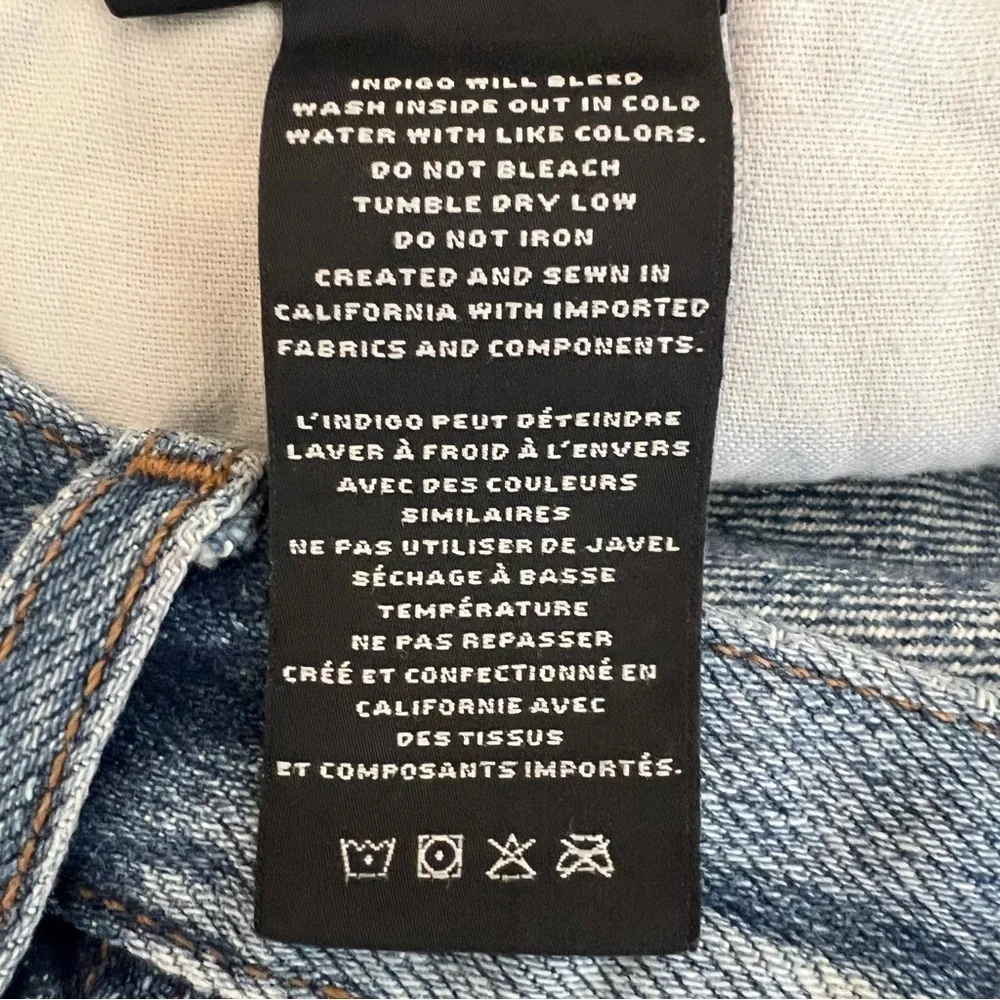 J BRAND Denim Mini Skirt Button Fly Size 26